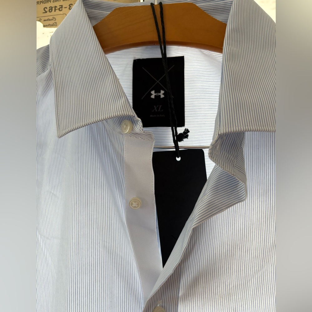 Under Armour Made in Italy Premium Button-Down Shirt XL NWT